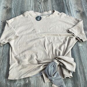 NWT All:Row Women’s Boutique Top with Tie Waist, size small